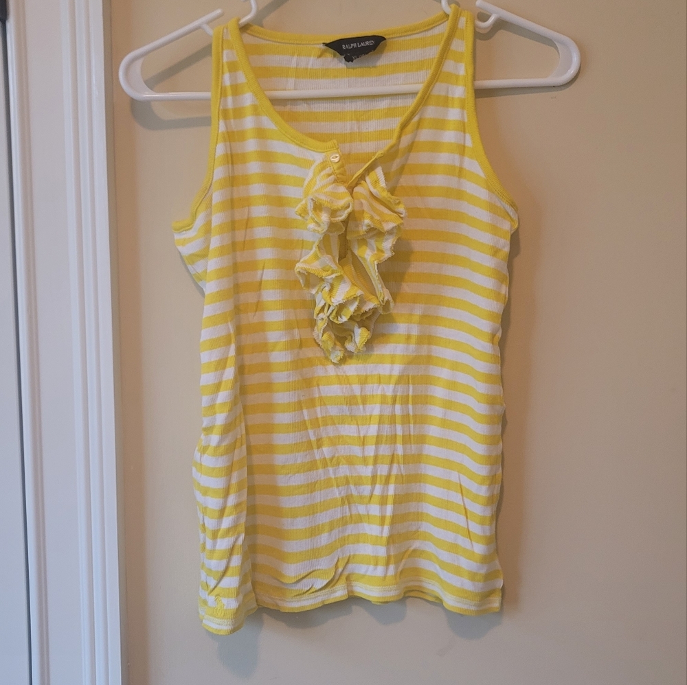 Ralph Lauren Ruffle Tank Top